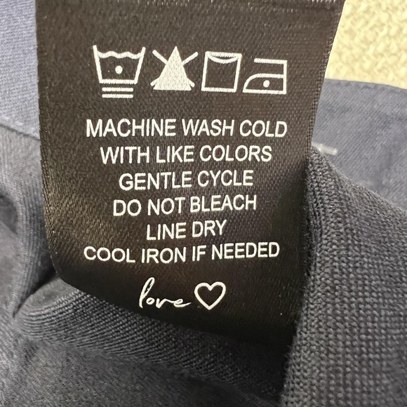 NIC+ZOE Pants Womens 14 Blue Streamlined Demi-Bootcut Pants Center Front Crease - Picture 10 of 11